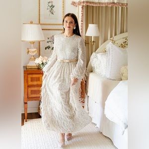 Nicola Bathie for Antonio Melani Sequined Feather Dress NWT